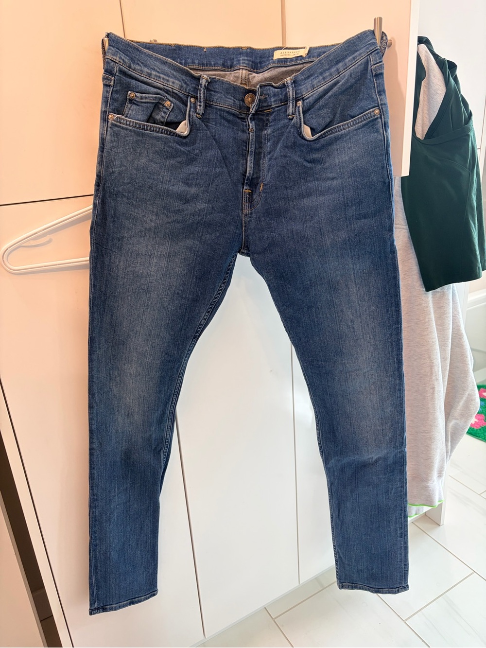 AllSaints Men's Indigo Skinny Jeans